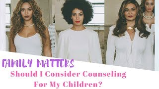Beyonce and Solange attend Counseling as kids