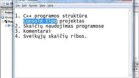 C++ programos struktūra. Skaičiai