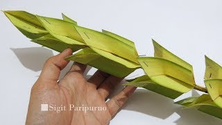 KREASI JANUR - MEMBUAT BUNGA MANGGAR DARI DAUN KELAPA