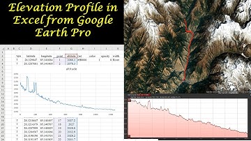How to Draw Elevation Profile in Excel from Google Earth Pro Data || River Profile in Excel ||