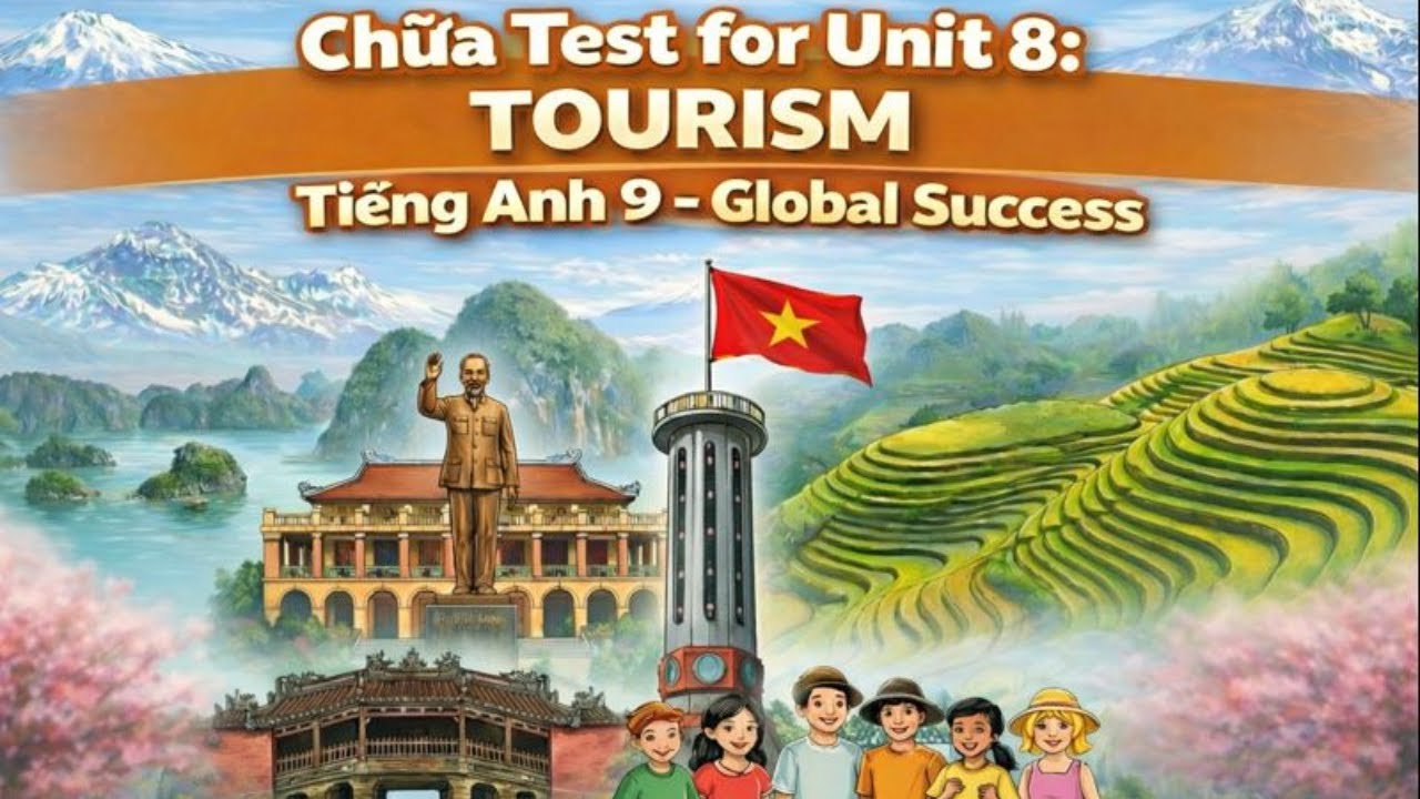 👉 CHỮA TEST FOR UNIT 8: TOURISM | Anh 9 Global Success|Giải Đề ôn tập