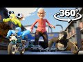 360° VR I Am Cat X Gorilla Tag: Giant Granny in The City
