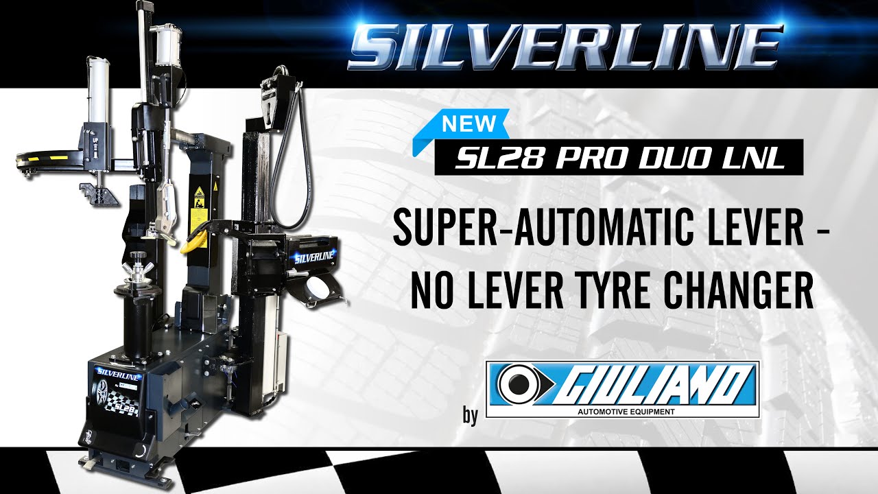 Leverless Tire Changer SL28 PRO DUO LNL Silverline by Giuliano YouTube