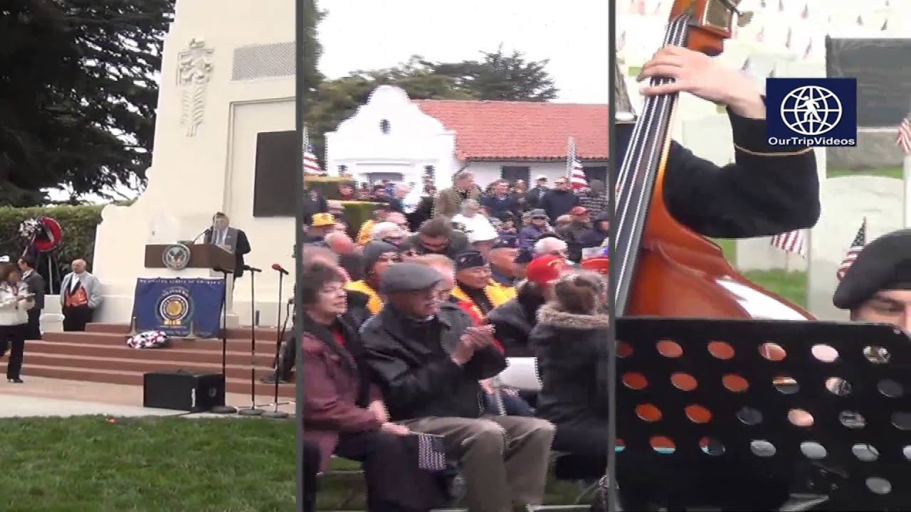 Memorial Day Commemoration at Presidio National Cemetery, San Francisco ...
