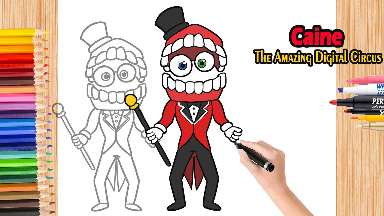 Comment Dessiner Caine The Amazing Digital Circus Dessin Caine