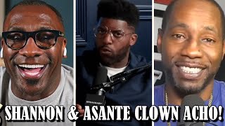 Shannon Sharpe & Asante Samuel Clowns Emmanuel Acho For Buying Undisputed Youtube & X Pages