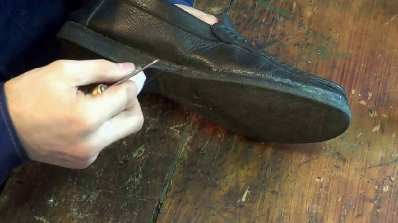 Ремонт Обуви Прошивка Мокасинов - YouTube