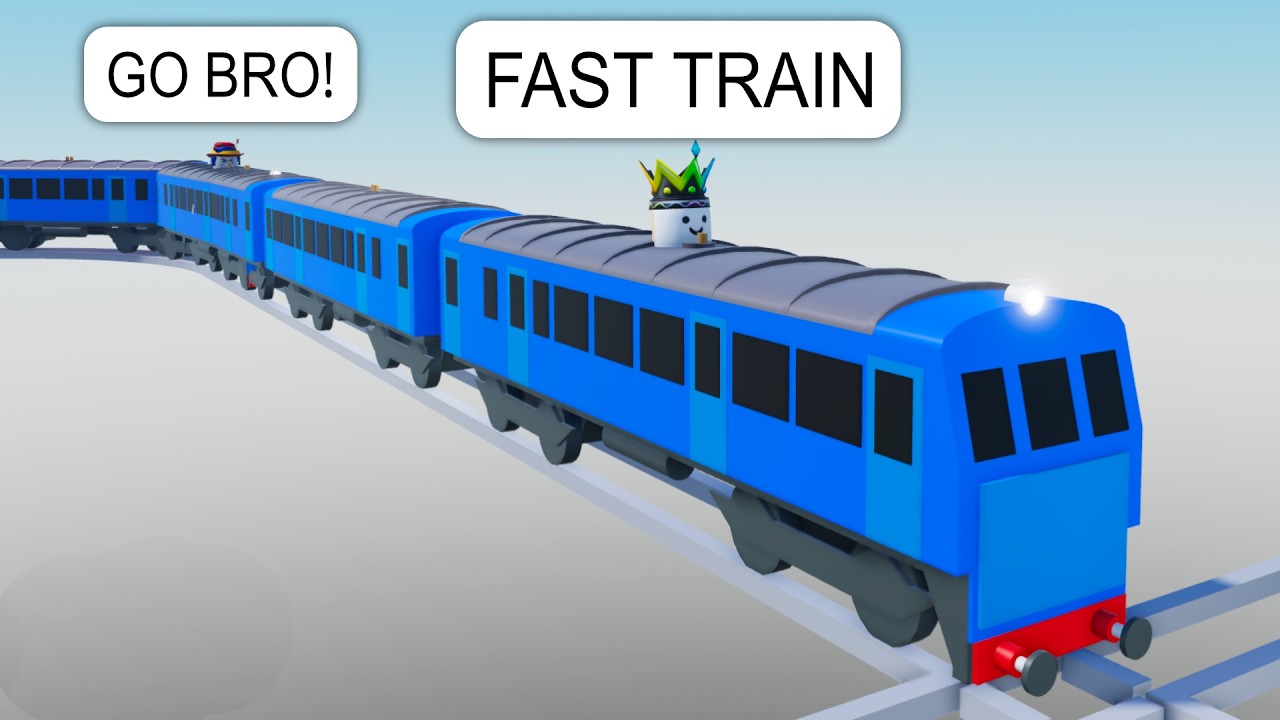 I Drive a LONG Train on Roblox BUT On IMPOSSIBLE Tracks (Funny)