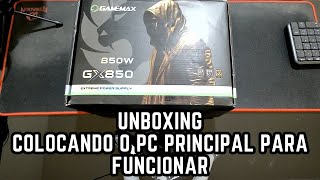 UNBOXING FONTE GAMEMAX GX850 PRO - SERÁ QUE TANKA O MEU PC PRINCIPAL?