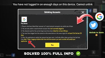 🤩 Bgmi Google Play & Twitter Unlink || Bgmi I