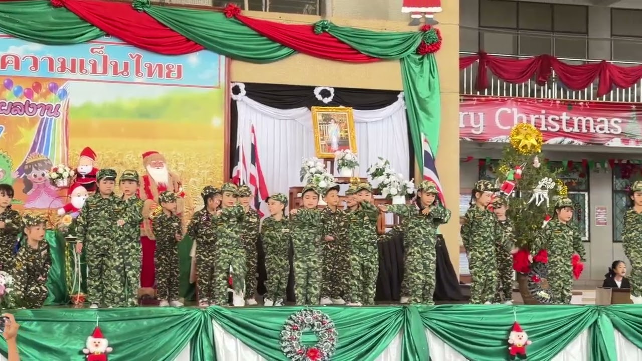 การแสดงเต้นประกอบเพลง ชุด นี่คือแผ่นดินไทย ชั้นปฐมวัยปีที่ 3/2 งานนิทรรศการแสดงผลงานเด็กปฐมวัย 2568