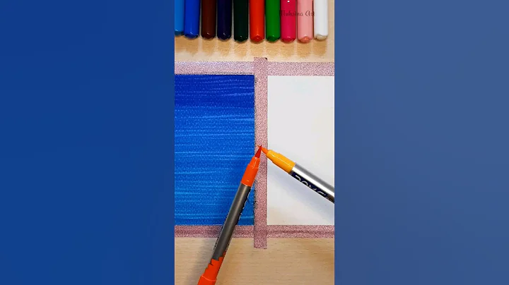 Easy Painting with DOMS brush pen 🤔😱😇 #shorts #craft #art #drawing #crafts #artist #creative