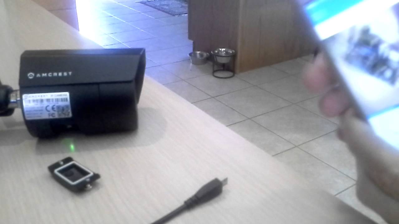 Reseting Amcrest WIFI secuity camera - YouTube