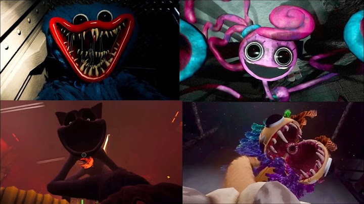Poppy Playtime ALL JUMPSCARES (Chapter 1-4)🌹