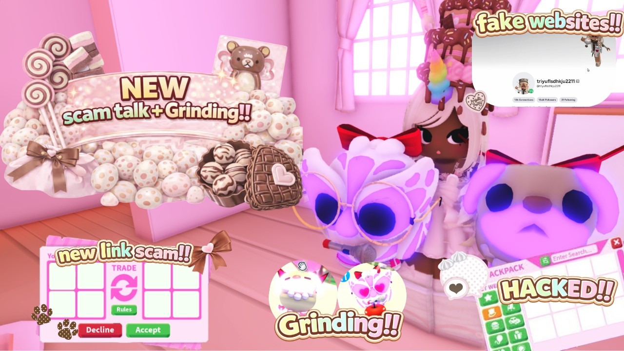 𝜗ৎNew Link ꒰ঌ*HACK*໒꒱ SCAM!! + Grinding🧸ྀི!!