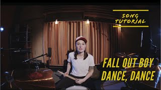 Fall Out Boy - Dance, Dance (Drum tutorial, RUS SUB)