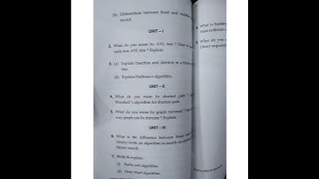 MDU BCA 4 th semester Data structure ll 2019