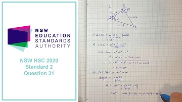 How to answer Q31 of the 2020 HSC Mathematics Standard 2 exam (common content)