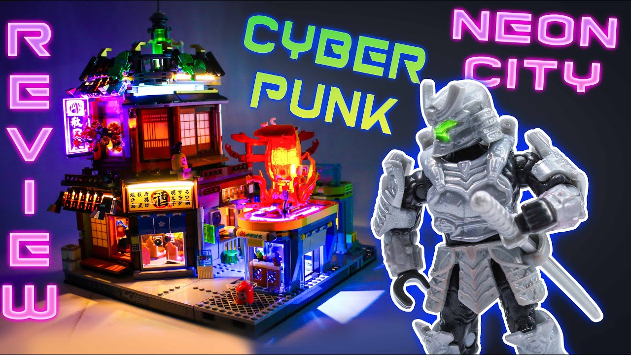 Lumibricks Cyberpunk NEON CITY Izakaya SPEED-BUILD & REVIEW (Funwhole)