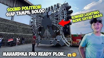 MAHARDIKA PRO PERSIAPAN CEK SOUND 28 BASS KARNAVAL GAMPINGAN, DIKAWAL PASUKAN KOBOT #gampingan 