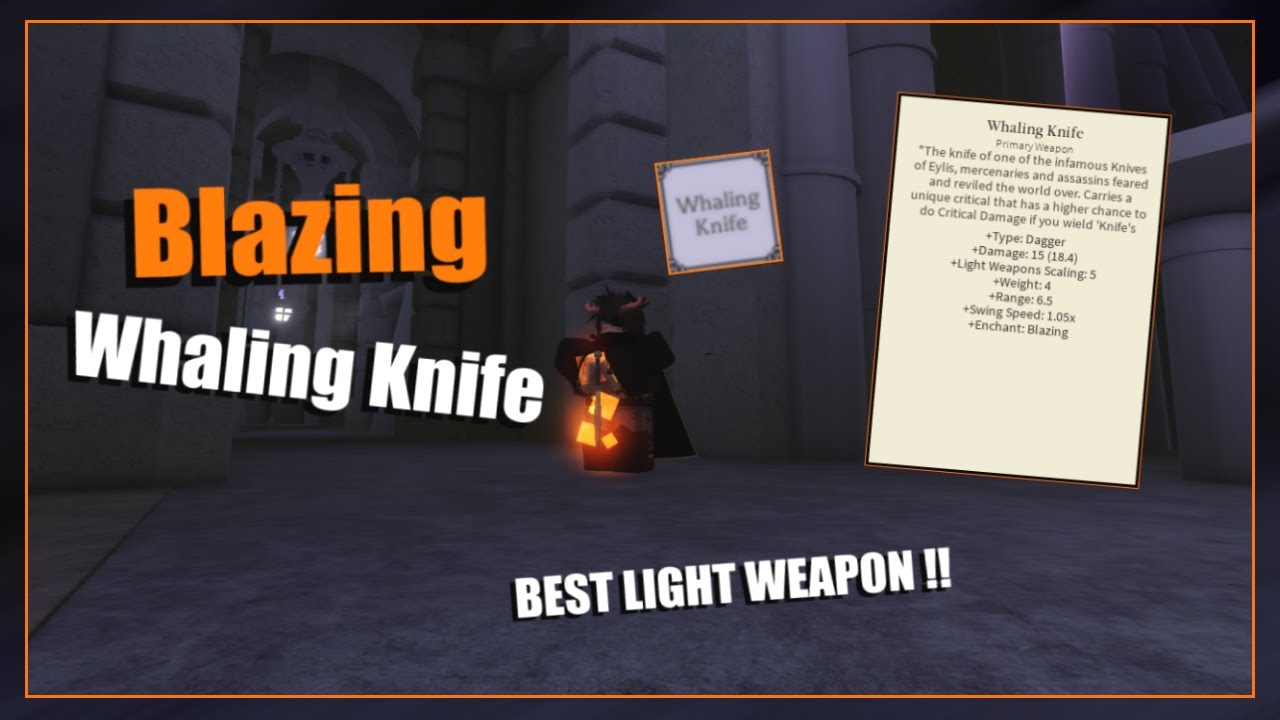 [Deepwoken] Blazing Whaling Knife Enchant! YouTube