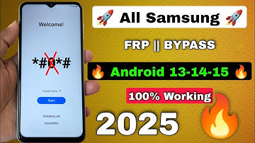 All Samsung FRP Bypass 2025(1000% DONE) Android 13 /14 /15 Latest Trick💯% FRP Unlock Without Pc 🖥️