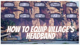 HOW TO EQUIP * VILLAGE'S HEADBAND * ALL COMMANDS SHINDO LIFE RELLGAMES 