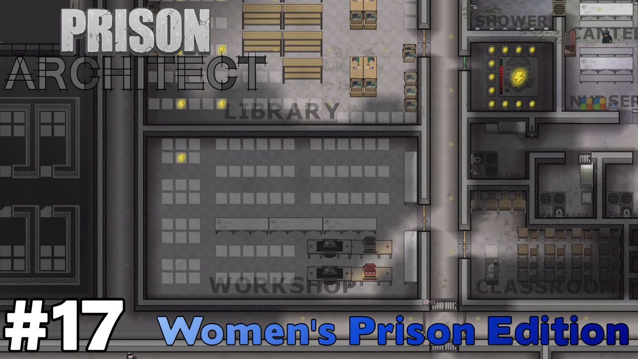 Setting up the Library and Workshop - Prison Architect Women [ep17 ...