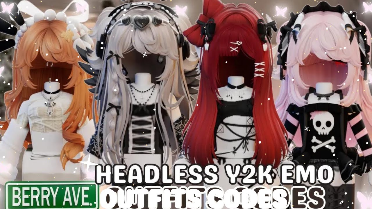 Roblox HEADLESS EMO OUTFITS CODES in 2023