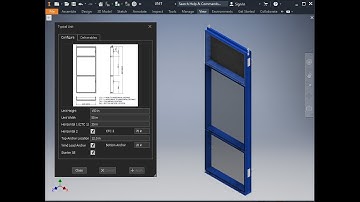 Configurable Curtain Wall Unit using Autodesk Inventor iLogic for Fabrication
