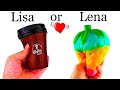 LISA OR LENA GAME ✨ What do You Like? | Pop it and FIDGET TOYS | #39