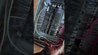Pointed our self tapping screws holding on electrical panel cover