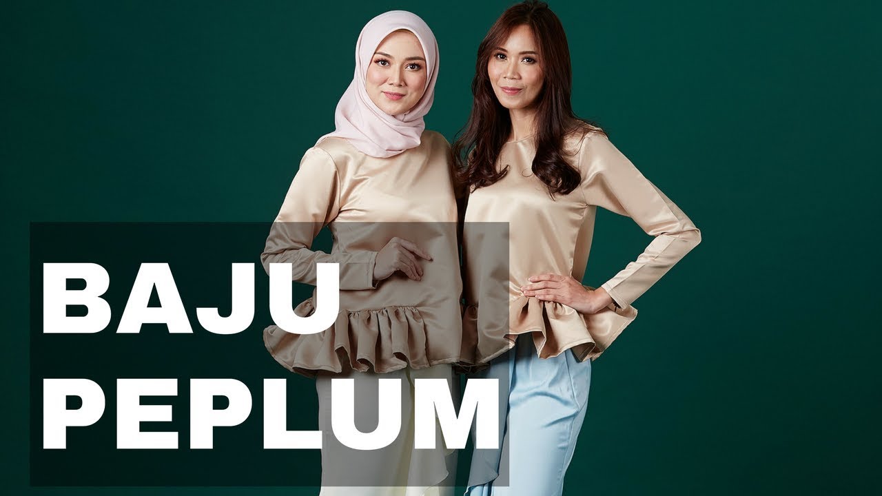  Baju  Kurung Peplum Terkini  2021  YouTube