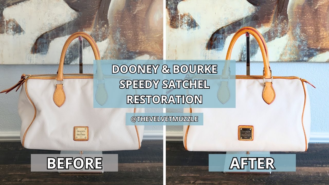 How to Clean & Restore a Dooney & Bourke Speedy Bag | Unique Thrifted Find | Handbag Rehab