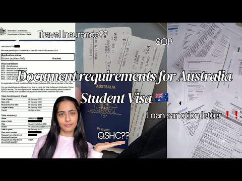 Documents required for Australia Student Visa 🇦🇺| February 2026 Intake | List of documents + Tips | 