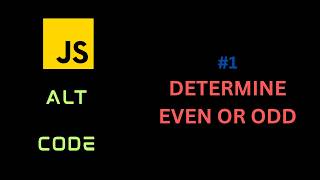 JS Alt code #1 to determine whether a number is even or odd #javascript #frontend #bitwise #code