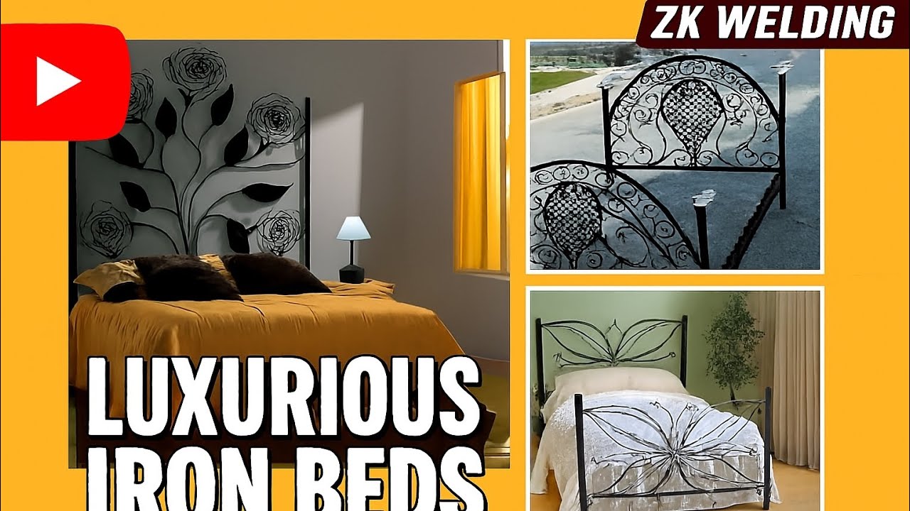 Bed design luxury iron bed design
