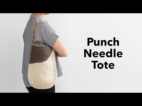 Punch Needle Tote Bag | Weekend Project Showcase