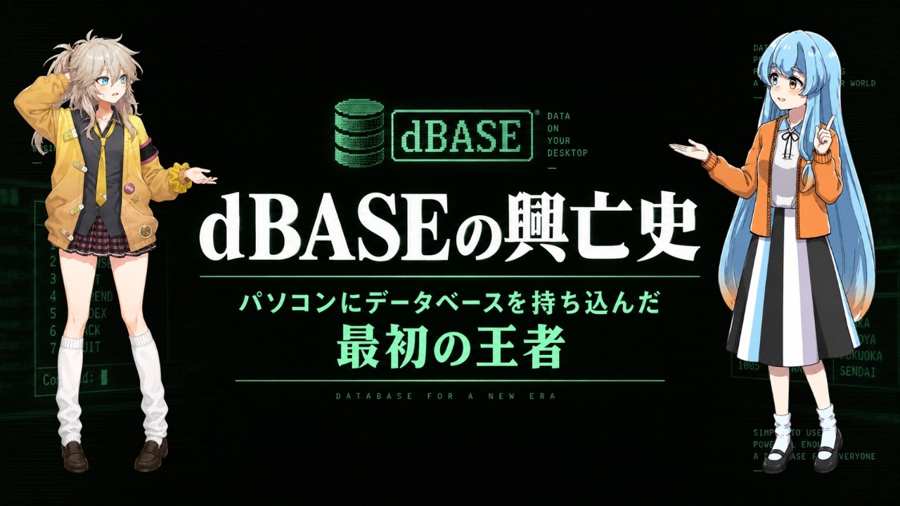 dBASEの興亡史 パソコンにデータベースを持ち込んだ最初の王者 - YouTube