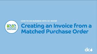 Creating an Invoice from a Matched Purchase Order