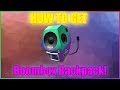How To Get A Backpack In Roblox