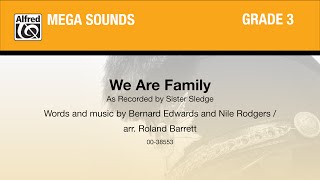 We Are Family, arr. Roland Barrett - Score & Sound