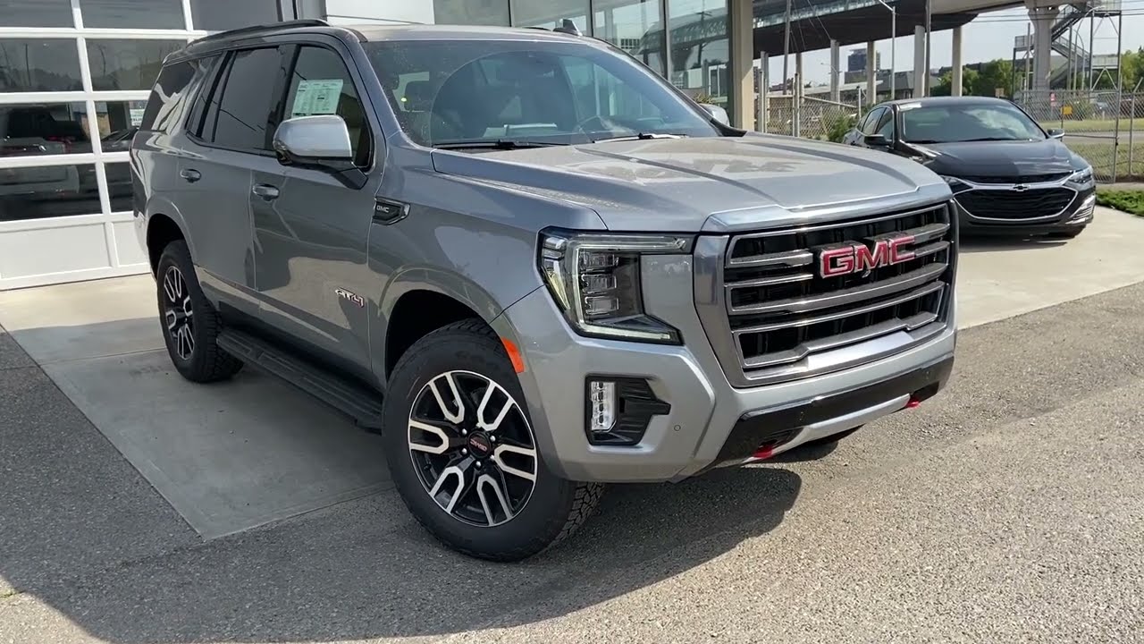 Gray 2023 GMC Yukon AT4 Review Calgary AB Wolfe Calgary YouTube