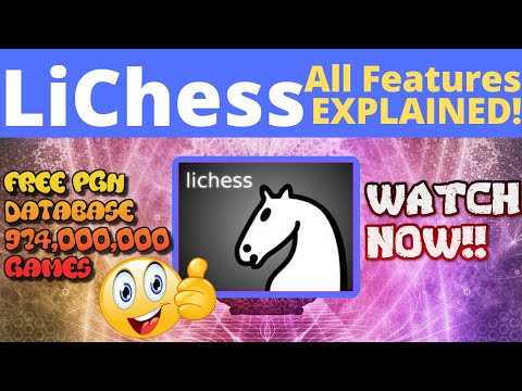 #LiChess - All features, tricks, tips and FREE #DATABASE in #PGN.