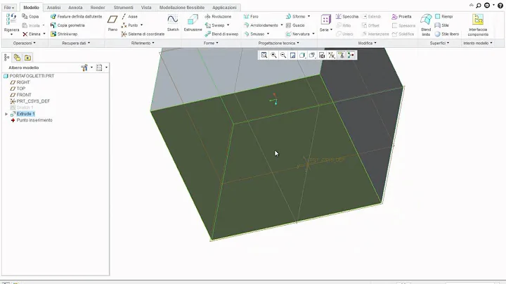 Tutorial realizzazione portafoglietti 3D con Creo2...