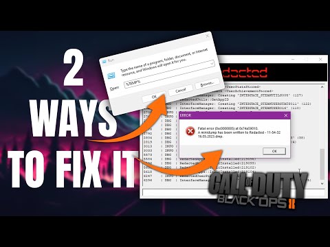 A MINIDUMP HAS BEEN WRITTEN TO REDACTED | BLACK OPS 2 (100%) WORKING 2023