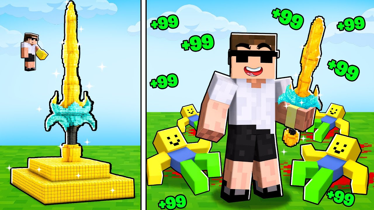 Spending Robux to Make a Deadliest Sword in Roblox..