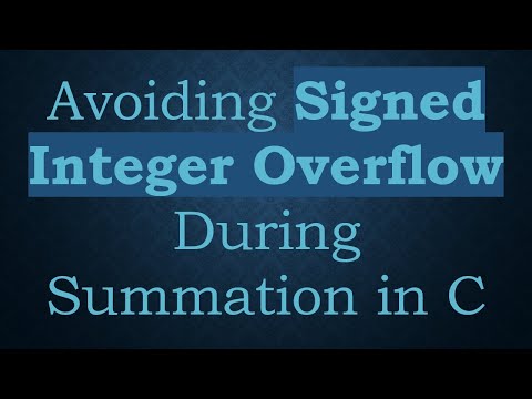 Avoiding Signed Integer Overflow During Summation in C
