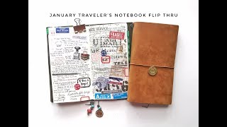 January Traveler's Notebook Flip Thru