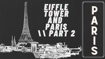 How To Draw Eiffel Tower Step By Step - Part 2 | Paris Landscape Drawing!